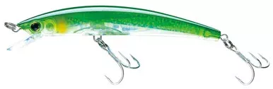 Yo-Zuri Crystal 3D Minnow F1148 Sinking Lure 3.5in Green Silver