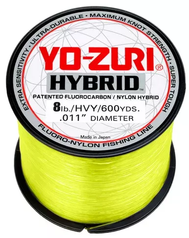Yo-Zuri Hybrid Fluorocarbon – High Vis Yellow – 600yds – 8Lb Test