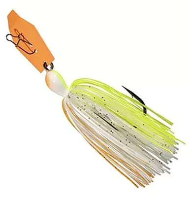 Z-Man Big Blade ChatterBait Bladed Jig 5/8oz Chartreuse/White/Orange