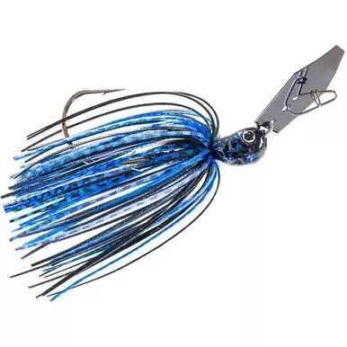 Z-Man Evergreen ChatterBait Jack Hammer Bladed Jig 1/2oz Black/Blue