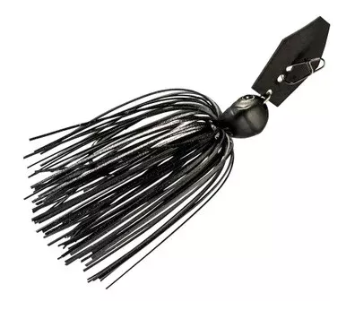 Z-Man Evergreen ChatterBait Jack Hammer Bladed Jig 3/8oz Black Jack