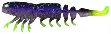 Z-Man PrawnstarZ Shrimp Loose Body 3.5in Plum Chartreuse