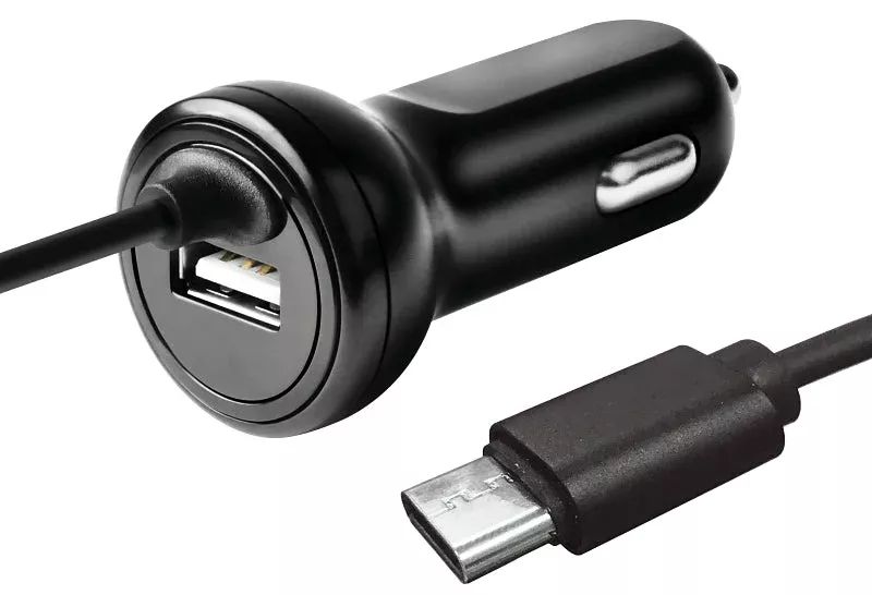 Zenith PM1001FCC Fixed Car Charger, 12 to 24 VDC Input, 5 V Output, 3