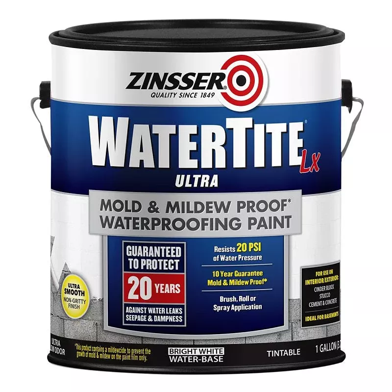 Zinsser WATERTITE-LX Ultra 270267 Block Filler Paint, Water Base, Brig